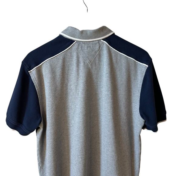 Vintage Tommy Hilfiger Men’s Logo Polo Gray Rugby Golf Sporty Sz Large Blokecore - Picture 6 of 9